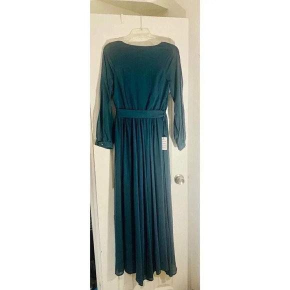 NEW Mia Joy Long open Sleeve Flowy Size Small Dress with charm and extra button - Picture 3 of 10